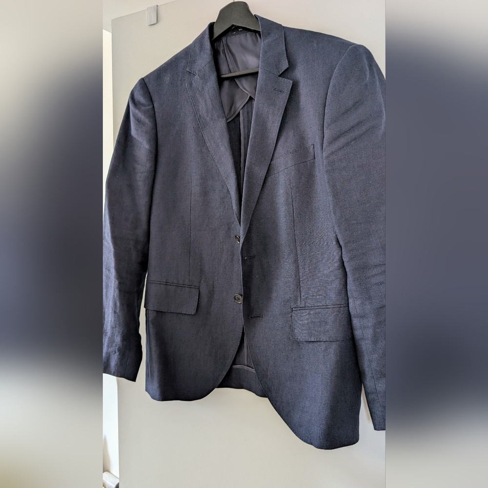 Club Monaco Black Sport Coat in Linen
